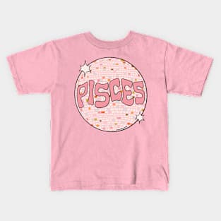 Pisces Disco Ball Kids T-Shirt